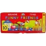 Фарби гуаш Funny Friends 10 кол. х12