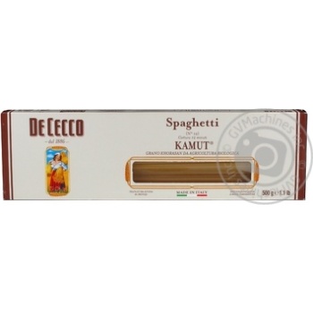 Макарони De Cecco Spaghetti Kamut №12 500г - купити, ціни на - фото 5