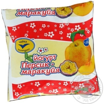 Yogurt Chayka peach-passion fruit 1.5% 500g sachet Ukraine - buy, prices for - photo 2