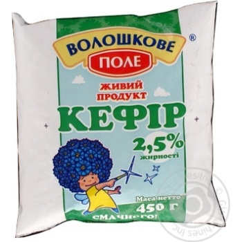 Кефір Волошкове поле 2.5% 450г плівка Україна купити, ціни на МегаМаркет - фото 1