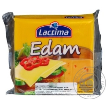 Processed cheese Lactima Edam sliced 36.2% 8x16.25g - buy, prices for MegaMarket - photo 1