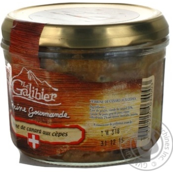 Pate Le ga li bier duck mushroom 180g glass jar France - buy, prices for NOVUS - photo 5