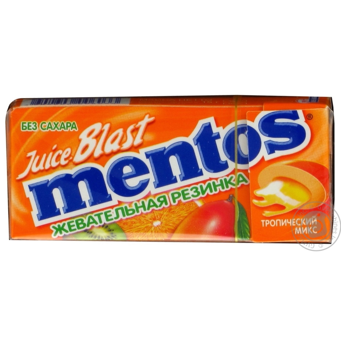 

Жевательная резинка Mentos Juice Blast Тропический микс 15г