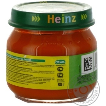 Puree Heinz Carrot starch and sugar free for 5+ month old babies glass jar 80g Italy - buy, prices for - photo 3