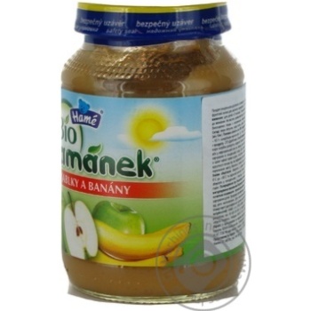 Puree Hame Hamanek Apple-Banana for 5+ month old babies glass jar 190g Czech Republic - buy, prices for - photo 5