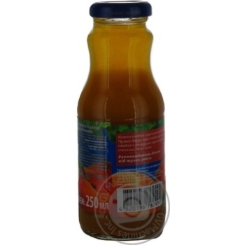 Pasteurized homogenized juice Chumak peach glass bottle 250ml Ukraine - buy, prices for NOVUS - photo 2