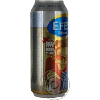 Pasteurized lager Efes Pilsener can 5%alc 1000ml Russia - buy, prices for - photo 5