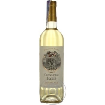 Wine Chevalier de Paris Bordeaux Blanc Sec white sweet 11% 750ml - buy, prices for - photo 1