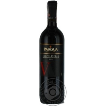 Вино червоне напівсухе Valpolicella Doc Pasqua 0,75л - купить, цены на NOVUS - фото 1