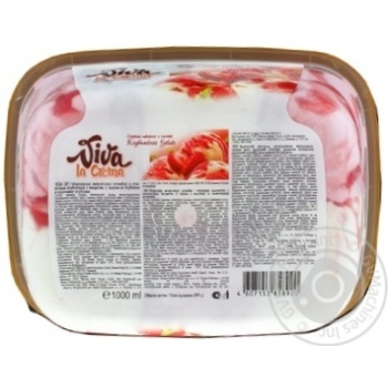 ice-cream viva la crema strawberries with cream 559g bucket Germany - buy, prices for - photo 3