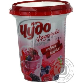 dessert chudo curd berries 3.6% 340g plastic cup Ukraine - buy, prices for - photo 1