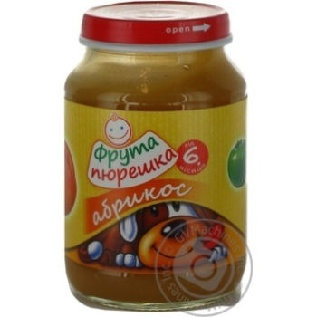 Puree Fruta Pureshka Apricot for 6+ month old babies glass jar 190g Czech Republic - buy, prices for - photo 18