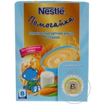 Baby dairy-free porridge Neastle Pomogaika Cereal-yogurt 8 cereals with bifidobacteria and prebiotics for 8+ months babies 200g Spain - buy, prices for NOVUS - photo 6