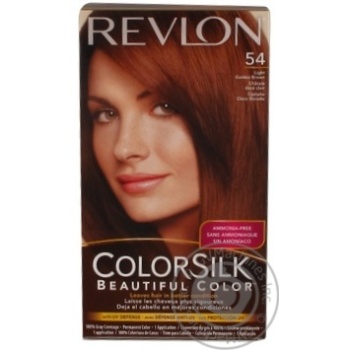 Фарба для волосся Revlon ColorSilk 54 Світлий золотисто-каштановий 5G - купить, цены на NOVUS - фото 1