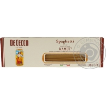 Макарони De Cecco Spaghetti Kamut №12 500г