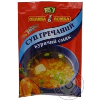 Суп гречневый Эко Большая Ложка куриный 30г купить, цены на МегаМаркет - фото 1