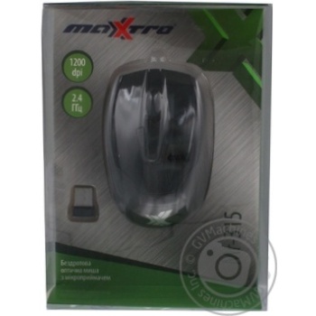 Миша Maxxtro бездротова чорна 5*13*22 Mr-315