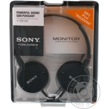 Навушники Sony MDR-ZX100 Black - купити, ціни на - фото 2