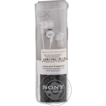 Навушники Sony MDR-EX10LP White вклад. - купити, ціни на - фото 4