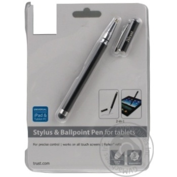 Стілус Pad Trust Stylus & Ballpoint Pen з кульковою ручкою 18316