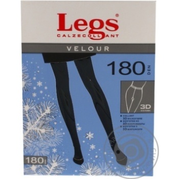 Колготи Legs Velour 180 Den жіночі р.4 Nero - купити, ціни на ULTRAMARKET - фото 1