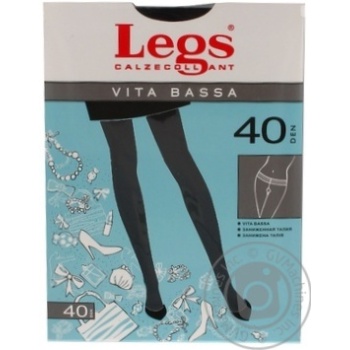 Legs Vita Bassa Nero Women's Tights 40den 4s - buy, prices for MegaMarket - photo 3