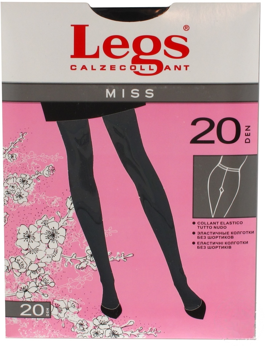 

Колготы Legs Miss 20 Den женские р.1/2 Nero