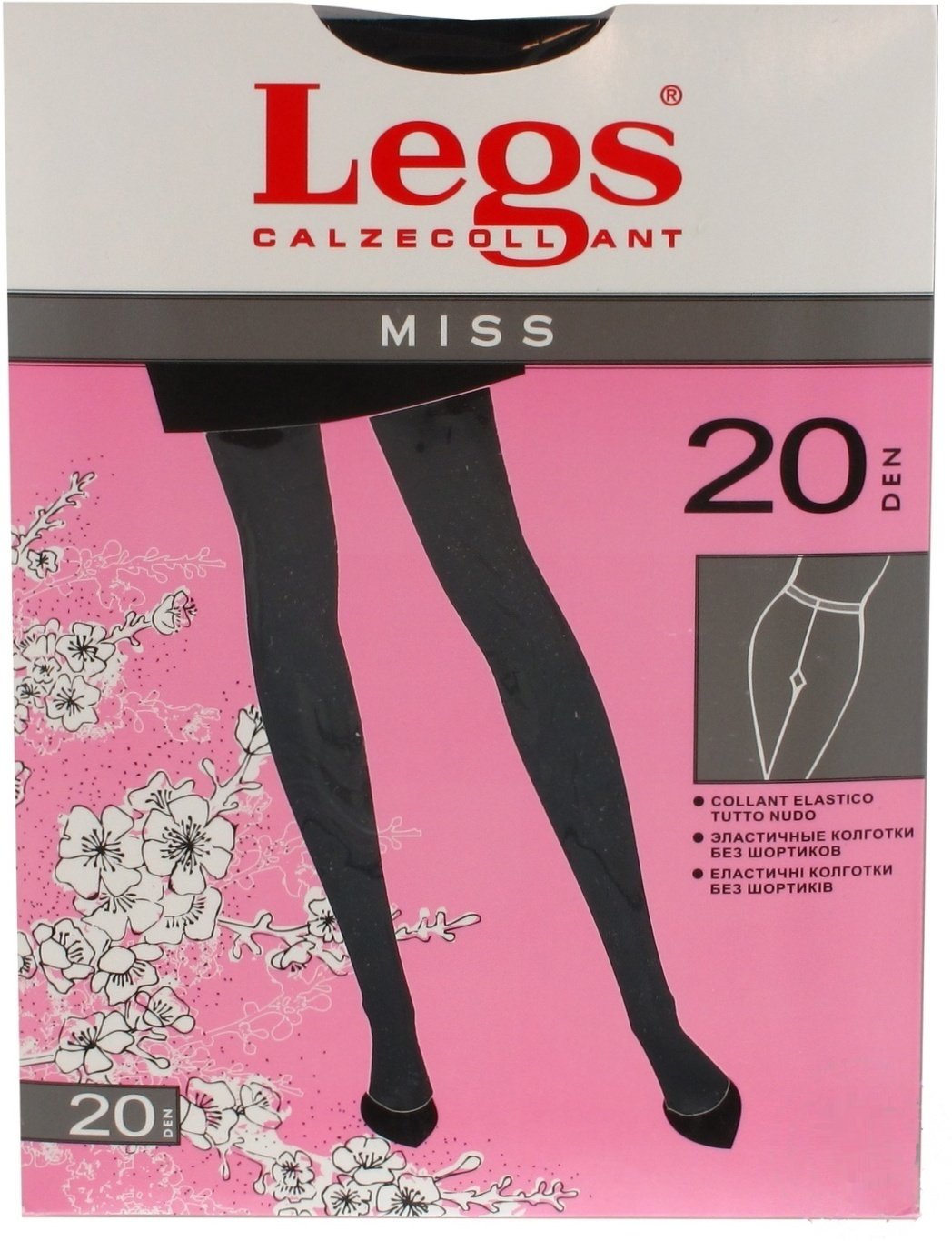 

Колготы Legs Miss 20 Den женские р.4 Nero