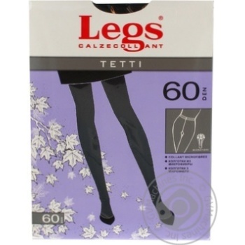 Колготки жіночі LEGS 401 TETTI 60 NERO №1/2 купить, цены на МегаМаркет - фото 2