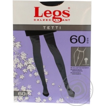 Колготки жіночі LEGS 401 TETTI 60 NERO №5 купити, ціни на МегаМаркет - фото 1