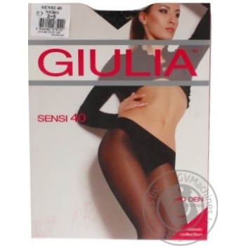 Tights Giulia Sensi black polyamide for women 40den 2size - buy, prices for MegaMarket - photo 6