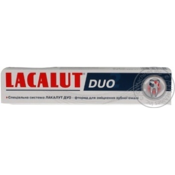 Зубная паста Lacalut Duo 75мл купить, цены на МегаМаркет - фото 2