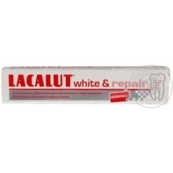 Зубна паста Lacalut white&repair 50мл купити, ціни на МегаМаркет - фото 3