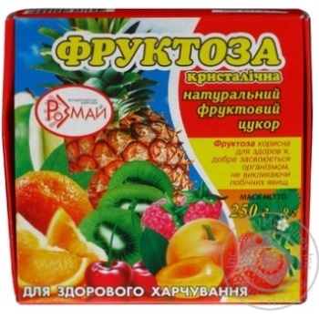 Фруктоза кристалічна Розмай 250г - купить, цены на NOVUS - фото 1