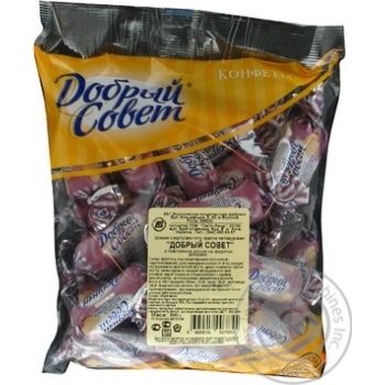 Candy Dobriy sovet puffed rice 300g polyethylene packaging - buy, prices for NOVUS - photo 3