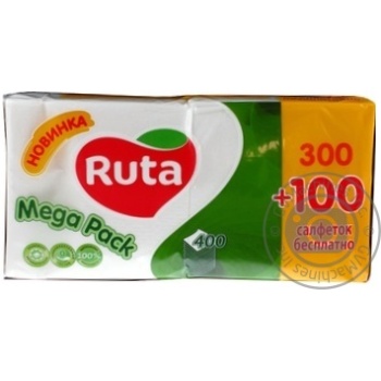 Napkins Ruta paper 400pcs - buy, prices for MegaMarket - photo 2