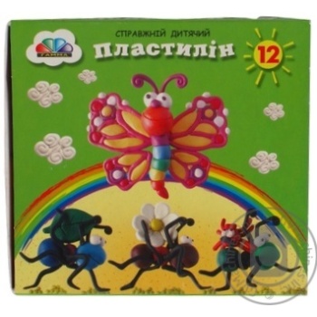 Plasticine Gamma 12colors 180g - buy, prices for MegaMarket - photo 6