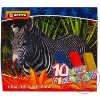 Пластилін 10кол AFRICA 200 гр. картон E60607 х24 купити, ціни на МегаМаркет - фото 8