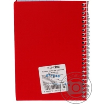 Economix А6 Notebook plastic cover 80 sheets - buy, prices for NOVUS - photo 1