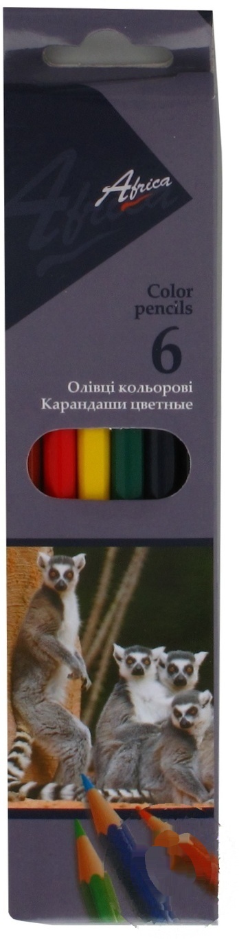 

Карандаши цветные Economix Africa 6 цветов