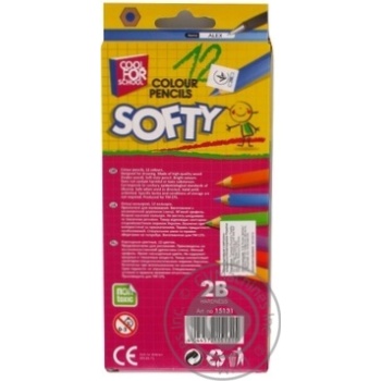 Pencil Cool for school Softy 12colors 12pcs - buy, prices for MegaMarket - photo 4