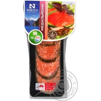 medallion atlantic salmon norven basil 120g vacuum packing Ukraine - buy, prices for - photo 1