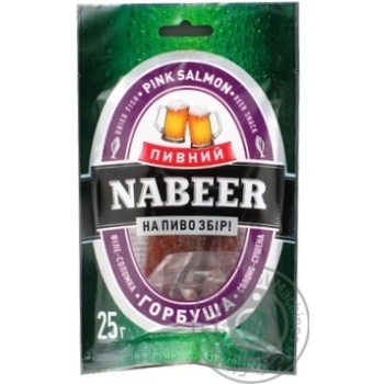 Горбуша Nabeer Пивной солено-сушеная 25г купить, цены на МегаМаркет - фото 6