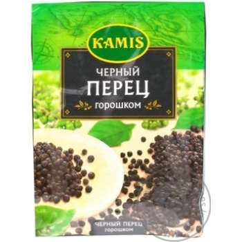 Перец черный Камис горошком 20г купить, цены на МегаМаркет - фото 1