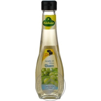 Vinegar Kuhne wine white 250ml glass bottle - buy, prices for MegaMarket - photo 1