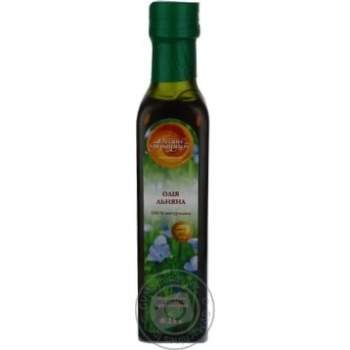 Oil Oliyni tradytsii flaxseed 250ml glass bottle - buy, prices for MegaMarket - photo 1