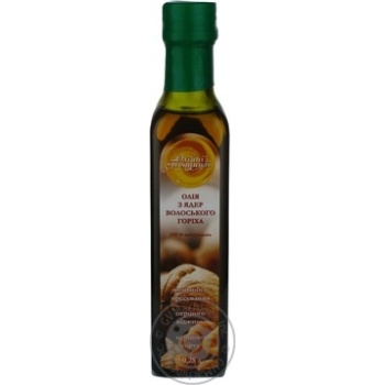 Oil Oliyni tradytsii with walnuts extra virgin 250ml glass bottle - buy, prices for MegaMarket - photo 1