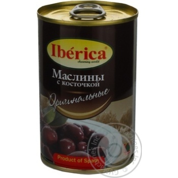 Маслини Iberica Оригінальні з кісточкою з/б 300г х24 купити, ціни на МегаМаркет - фото 3
