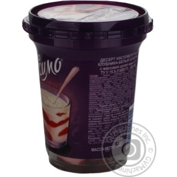 Dessert Danone Danissimo Strawberry-White chocolate 5.9% 340g - buy, prices for NOVUS - photo 2