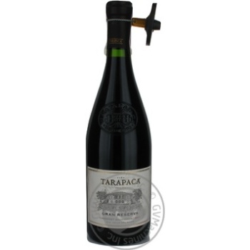 Wine sauvignon Tarapaca red dry 13% 2007year 750ml glass bottle Chili - buy, prices for MegaMarket - photo 1